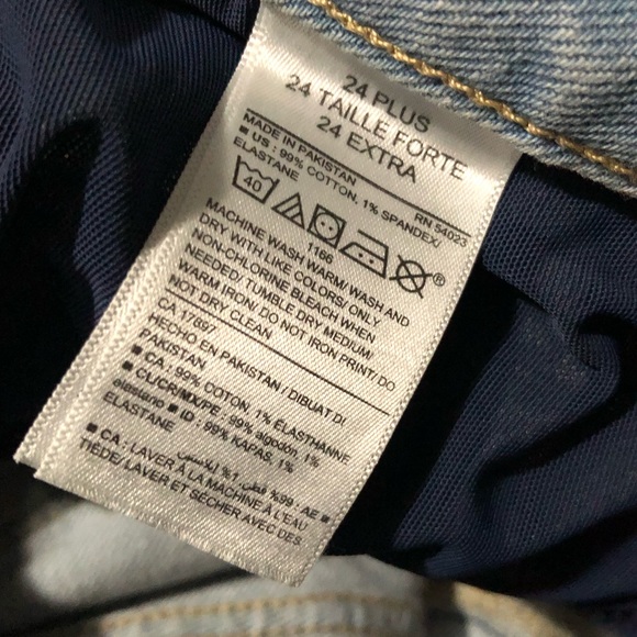 Old Navy Womens Boyfriend High Rise Denim Light Blue Distressed MoM Jeans Sz 24 - Picture 6 of 8